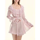[GirlyFancyClub] Custom Special Pink Fairy Spun Ruffle Dress