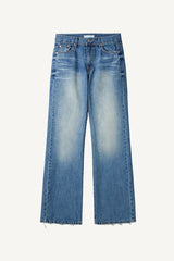 Low Hem Vintage Flare Denim Pants
