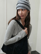 Knit Hat&Neck Warmer_Grey