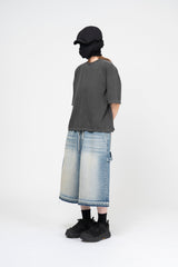 ベロデッキピグメントクロップショートスリーブTシャツ