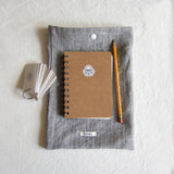 Book stripe button pocket(2type)