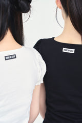 パフスリーブ半袖Tシャツ