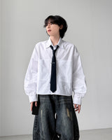 Jade クロップオーバーシャツ