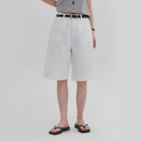 [Made/4 Sizes] [Odin] 5-Inch Bermuda Denim Cotton Half Pants - 6 Colors