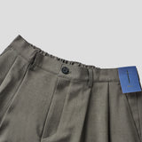 LMN Urban Pintuck Half-Banding Wide Slacks (3 colors)