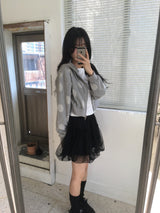 バルーンチュールスカート