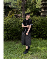 Lyn Pinstripe Carpenter Bermuda Pants