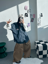 5,000 SOLD 🥳❤‍🔥 (FLEECE❤‍🔥) ツープリーツバルーンコットンパンツ🤎🩷💚 - 7 カラーズ