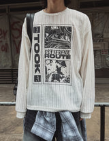 Route Print Overfit Knit