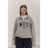 Huke x Nus. ハーフジップアップ（GREY）