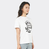 Hahoetal グラフィックショートスリーブTシャツ (White)