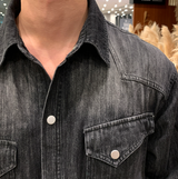 Our Western Overfit Two Pocket Denim Shirt