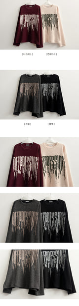Dipp Ribbed Knit Long Sleeve Ties