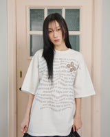 Updraft オーバーサイズアートワークTシャツ [ホワイト]
