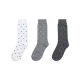 [3PACK] 1507 UNISEX DOT BASIC SOCKS - small dot snow white colorpack