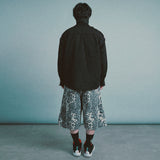 leopard grunge capri shorts_grey