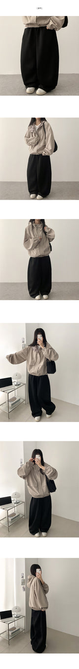 ベイニーピンタックワイドバンディングパンツ