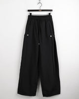 Todder side snap button nylon wide pants