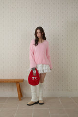 SWEET KNITTING MINI BAG