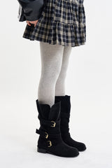 Flexi triple strap buckle boots