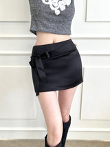 1115. Ribbon satin strap mini sk