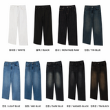 ASCLO Finish Wide Denim Pants (9color)