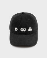 Newvy ロゴ ピーチ ボールキャップ (ブラック)