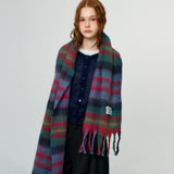 Soft Brushed Check Muffler_Green