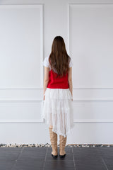 EVENING TALE KNIT TOP