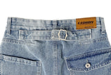 Diro Pocket Adjust Wide Washing Denim Pants