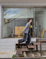 ファンシーレタリングバルーンデニムパンツ