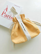 【MADE】Canvas Pouch Bag - Mustard