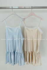pastel lace bustier lingerie look mini dress
