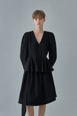 Comos flared skirt_black