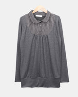 ベアヴィンテージチェックカラーTシャツ