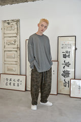 ヴィンテージ P. ダイイングカットアウトボックスTシャツ (Khaki)