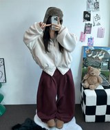 M,XL🤎2サイズ🤎 ダブルピンタックワイドロングバルーンパンツ ❤🤎🖤🩶4カラー