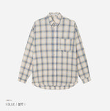 No.0860 ソフトチェックライトオーバーシャツ (3color)