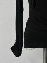 slim wrap shirring strap T (2color)