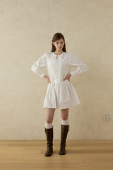MEADOW ピンタックリボンドレス