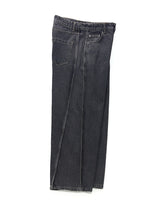 Beldin Pintuck Wide Denim Pants S M L (2 Colors)