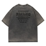 ウォッシュドインターナショナルＴシャツ-グランジ