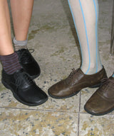 Derby 0066. Rubber Sole Loafers - 2colors