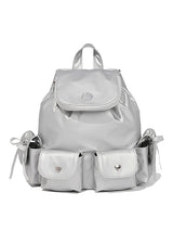 RIBBON POINT MINI BACKPACK [SILVER]