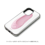 [Glass] pink dot shoes case 