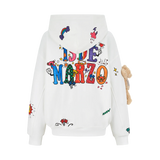 13DE MARZO DIYカラーフィルジップドフーディー