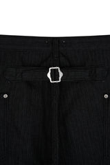 Double pocket herringbone pants