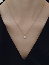 26SS★ Essence Silver Moissanite Floria Necklace