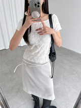 シフォンバンディングスカート (3color)