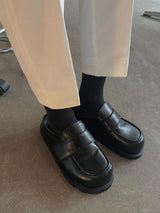 ASCLO Leather Loafer Mules 